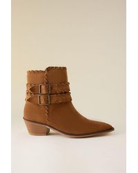 By Anthropologie - Monroe Stitch Ankle Boots - Lyst