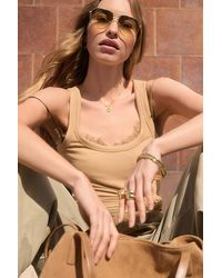 By Anthropologie - Ribbed Scoop Tank Top - Lyst