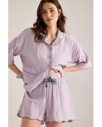 TBCo - Short Scallop-Trim Pyjama Set - Lyst