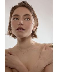 By Anthropologie - Crystal Initial Necklace - Lyst