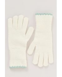 Maeve - Solid Ribbed Knit Gloves - Lyst