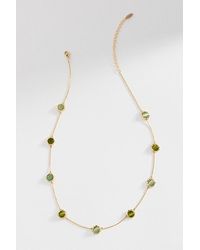 By Anthropologie - Delicate Dotted Stone Necklace - Lyst
