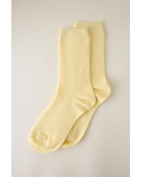 By Anthropologie - Ribbed Trouser Socks - Lyst