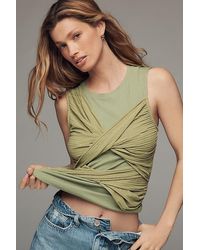 By Anthropologie - Twisted Crew-Neck Tank Top - Lyst