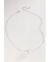 By Anthropologie - Metal Bean Pendant Necklace - Lyst