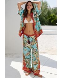 Celandine - Printed Wide-Leg Trousers - Lyst
