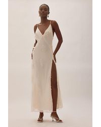 Bardot - Romaya V-Neck 3D Floral Maxi Dress - Lyst