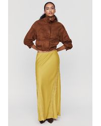 By Anthropologie - The Tilda Lace-Trim Maxi Slip Skirt - Lyst