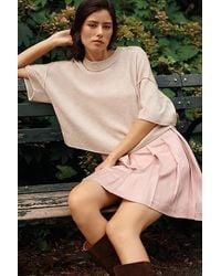 By Anthropologie - The Goldie Wool Cashmere Twofer Mini Dress - Lyst