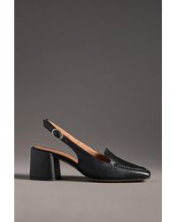 Maeve - Slingback Loafer Block Heels - Lyst