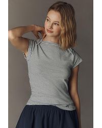 Maeve - The Provence Cap-Sleeve T-Shirt - Lyst