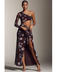 AFRM - Shai One-Shoulder Cutout Maxi Dress - Lyst