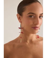 Anthropologie - Flower Drop Earrings - Lyst