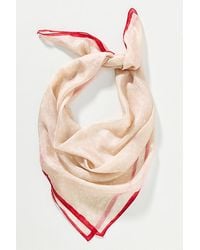 Maeve - Large Graphic Print Silk Scarf - Lyst
