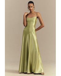 Mare Mare - Emmy Satin Corset Maxi Dress - Lyst