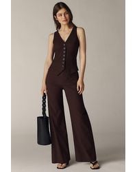 Maeve - The Colette Full-Length Wide-Leg Trousers By - Lyst