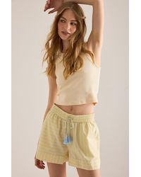 Chelsea Peers - Cotton Butter Stripe Shorts - Lyst