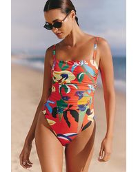 Celandine - X Claire Colin Ruched One-Piece Swimsuit - Lyst