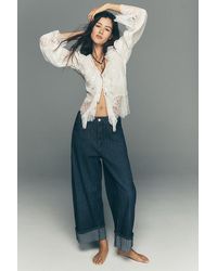 Pilcro - The Kayden High-Rise Carpenter Barrel Jeans By - Lyst