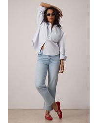 Pistola - Lexi Star Mid-Rise Bowed Straight-Leg Jeans - Lyst