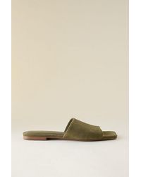 By Anthropologie - Suede Slide Sandals - Lyst
