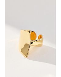 By Anthropologie - Large Molten Cocktail Ring - Lyst