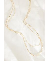 Anthropologie - Layered Long Pearl Necklace - Lyst
