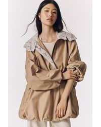 By Anthropologie - Bubble-Hem Anorak Jacket - Lyst