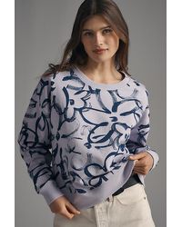 Maeve - Sketchy Floral Sweatshirt - Lyst