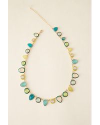 By Anthropologie - Colourful Enamel Gem Necklace - Lyst