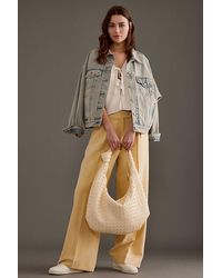 Melie Bianco - The Brigitte Woven Faux-leather Shoulder Bag By : Oversized Edition - Lyst