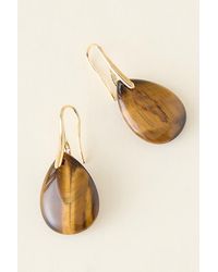 By Anthropologie - Stone Drop Earrings - Lyst