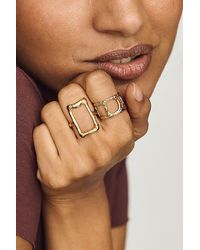 By Anthropologie - Textured Statement Ring - Lyst