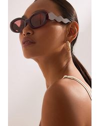 By Anthropologie - Bubble Oval Sunglasses - Lyst