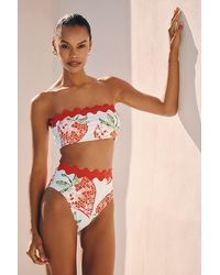 Celandine - Misty Ric-Rac High-Waist Bikini Bottoms - Lyst