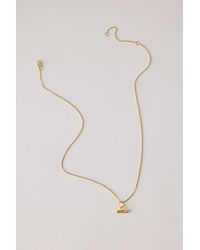 Rachel Jackson - Plated Mini Twisted Bar T-Bar Necklace - Lyst