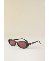 By Anthropologie - Slim Oval Sunglasses - Lyst