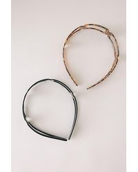 By Anthropologie - Cutout Resin Headbands, Set Of 2 - Lyst