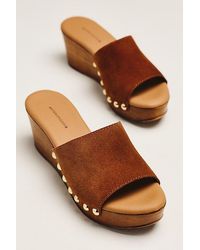 By Anthropologie - Wooden Platform Heels - Lyst