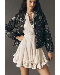 By Anthropologie - The Dahlia Floral Bomber Jacket - Lyst