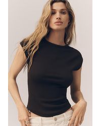 Maeve - The Betty Crew-Neck Baby Muscle T-Shirt By - Lyst