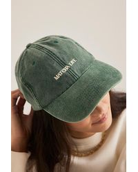 By Anthropologie - Matcha Life Embroidered Baseball Cap - Lyst