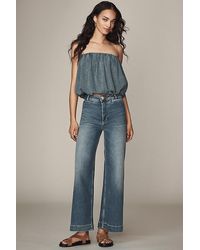 Maeve - The Ettie High-Rise Full-Length Wide-Leg Jeans By Pilcro - Lyst