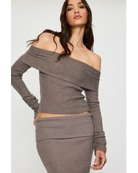 Feners - Caricia Off-The-Shoulder Knit Top - Lyst