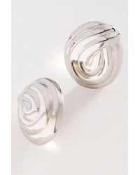 Anthropologie - Sculptural Swirl Stud Earrings - Lyst