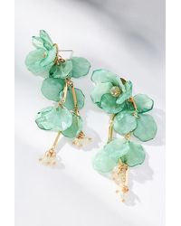 By Anthropologie - Floral Drop Earrings - Lyst