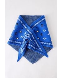 By Anthropologie - Knitted Triangle Bandana Headscarf - Lyst