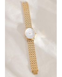 ROSEFIELD - Rosefield Oval-Plated Woven Link Wrist Watch - Lyst