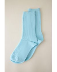 By Anthropologie - Ribbed Trouser Socks - Lyst
