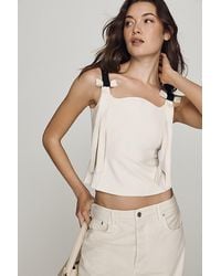 Maeve - Bow-Strap Tank Top - Lyst